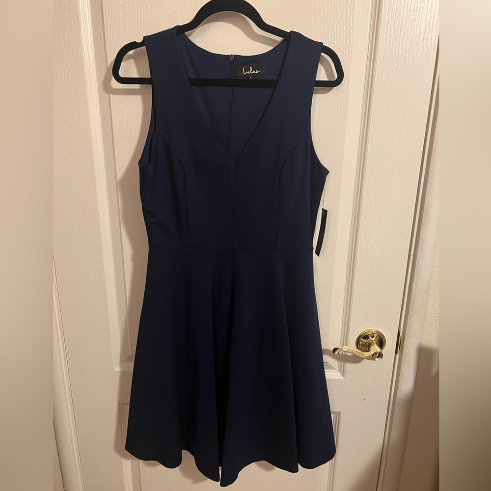 NWT!! Bon Appetit Navy Blue Skater Dress